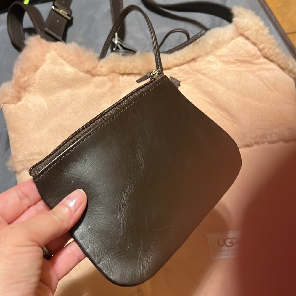 UGG Pink Shearling Shoulder Bag - Picture 10 of 16